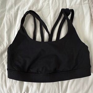 Lululemon Athletica Black Strappy Sports Bra